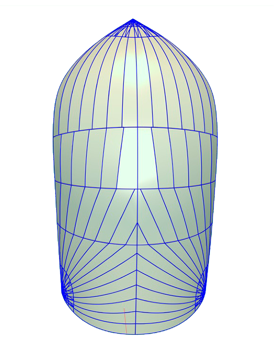 Radial spinnaker — 3D model